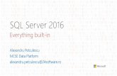 SQL Server 2016 · 2018-04-25 · SQL Server Oracle MySQL SAP HANA TPC-H non-clustered 10TB Oracle #2 is #5 SQL Server #1 ... • Dynamic data masking NEW ... Use migration tools