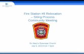 Fire Station #8 Relocation Siting Process Community … Selection Criteria Criteria for relocating FS#8 is based on an independent analysis by TriData and guidance from Arlington County