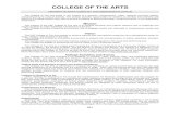COLLEGE OF THE ARTS - Undergraduate .The College of The Arts is ... the College of Fine Arts. Over