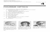 FOURIER OPTICS - Freegautier.moreau.free.fr/cours_optique/chapter04.pdf · The chapter begins with a Fourier description of the ... this is a Fourier-optics approach to the ... Finally,