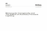 Motorcycle Conspicuity and The Effect of Auxiliary … Avoidance/Technical... · Motorcycle Conspicuity and The Effect of Auxiliary Forward ... vehicles to fixed roadside landmarks.
