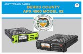 APX TWO-WAY RADIOS BERKS COUNTY APX 4500 MODEL 02 · BERKS COUNTY APX 4500 MODEL 02 . ... Phone Number: 1-800-927-2744 ... Information to user. The users manual or instruction