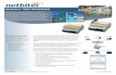 Netbiter WS100/WS200 · connection over Ethernet, GSM/GPRS, ... and Modbus-TCP Ethernet The Netbiter® WS100 and WS200 is a series of communication gateways that gives full access