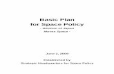 Basic Plan for Space Policy - University of Mississippi Plan for Space Policy - Wisdom of Japan Moves Space - June 2, 2009 Established by Strategic Headquarters for Space Policy