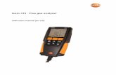 Instruction manual [en-US] - Testo · • Only use in accordance with the directions in the instruction manual. • Do not short, ... The testo 310 is a handheld measuring instrument