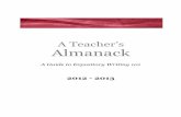 A Teacher’s Almanack - wp.rutgers.eduwp.rutgers.edu/attachments/article/55/Almanack 2012-2013.pdf · Expository Writing is the only course that all Rutgers University students are