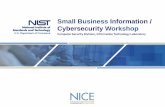 Small Business Information / Cybersecurity Workshop … support given by SBA, ... – Sound economics ... • For samples, go to
