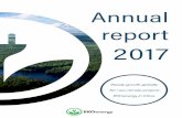 Annual report - ekoenergy.org · Annual report 2017 Steady growth globally Ten new climate projects EKOenergy in China