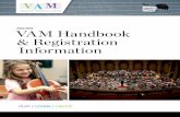 2013/2014 VAM Handbook & Registration Information · 2013/2014 VAM Handbook & Registration Information ... Pg. 9 & 10 Suzuki Programs: Violin, Viola, Cello, Piano, Flute, ... Cello