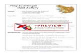 Frog Scavenger Hunt Activity - SuperTeacherWorksheets .Frog Scavenger Hunt Activity Materials: Frog