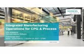Integrated Manufacturing Operations for CPG & Process€¦ · Integrated Manufacturing Operations for CPG & Process ... Custom KPIs Custom Management Historian ... Material Reception