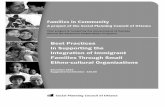 Best Practices Supporting Immigrant Families Final English · perspective on integration and on best practices, the role of small ... youth and seniors in all ... to prove that the