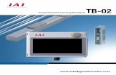 TB-02-SC-SWR - Electric Actuator Industrial Robotics - … TB-02-C-SWR Standard specification (Red stop switch) TB-02D-C Deadman switch specification (Gray stop switch) TB-02D-C-SWR
