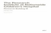 The Research Institute at Nationwide Children’s Hospital · NBBJ PROJECT CASE STUDY. ... Columbus, OH The Research Institute at Nationwide Children’s Hospital is ... Massachusetts