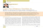 Legal Due Diligence Checklist Injupiterlegal.in/images/LEGAL DUE DILIGENCE... · Legal Due Diligence Checklist In ... for later-stage funding for expansion of other’s real estate