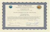 State of Kansas - Mic and Forms...State of Kansas Department of Health ... Method EPA 8015 Diesel range organics (DRO) FL Ethanol FL ... Method EPA 8260 1,1,1,2-Tetrachloroethane FL