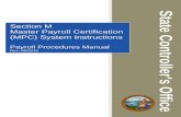 Section M Master Payroll Certification (MPC) System ... Section M Master Payroll Certification (MPC) System Instructions Payroll Procedures Manual Rev. 05/2015