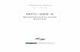 MPC-385-2 Micromanipulator System Operation … ---385385385- ---2222 Micromanipulator System Operation Manual (Rev. 1.11 (20071128)) Sutter Instrument Company One Digital Drive