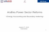 Andhra Power Sector Reformssari-energy.org/oldsite/PageFiles/What_We_Do/activities/... · 2013-10-26 · Andhra Power Sector Reforms - ... T-D Billing based manual readings ... Transmission