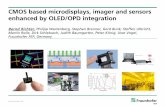 CMOS based microdisplays, imager and sensors …. 1000 – 3000 dpi System-on-Chip, integration of electronics, driving and sensors ⇒ ... Typical target for OLED microdisplays Higher
