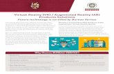 Virtual Reality (VR) / Augmented Reality (AR) Products Solutions leaflet-EN_final... · 2016-12-16 · Virtual Reality (VR) / Augmented Reality (AR) Products Solutions Future technology