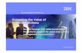 Extending the Value of Maximo Solutions - IBM · 2008-10-30 · Extending the Value of Maximo Solutions Mobile, Spatial, ... Service Management World Tour Maximo Linear Asset Manager