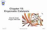 Chapter 15: Enyzmatic Catalysis - University of Lethbridgepeople.uleth.ca/~steven.mosimann/bchm3100/Bchm3100_L9.pdf · Lecture 9 Biochemistry 3100 Slide 1 Chapter 15: Enyzmatic Catalysis