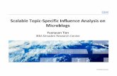 Scalable Topic-Specific Influence Analysis on Microblogs · 4 ©2013 IBM Corporation ... Challenge: Gibbs Sampling process is sequential ... TencentWeiboDataset form KDD Cup 2012