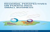 Evidence from the FRBNY Puerto Rico Small Business … · Evidence from the FRBNY Puerto Rico Small Business Survey Regional Perspectives on Puerto Rico ... of the island may have