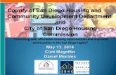 COUNTY OF SAN DIEGO HOUSING AND COMMUNITY DEVELOPMENT ... · County of San Diego Housing and Community Development Department and City of San Diego Housing Commission “Promoting