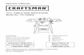 Operator's Manual 10 in. TABLE SAW WiTH STAND Model … · Operator's Manual ® 10 in. TABLE SAW WiTH STAND Model No. 137.248850 ... Sears, Roebuck and Co., Hoffman Estates, IL 60179