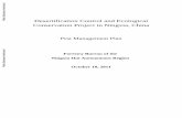 Desertification Control and Ecological Conservation ... · Desertification Control and Ecological Conservation Project in Ningxia, China Pest Management Plan Forestry Bureau of the