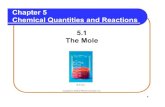 Chapter 5 Chemical Quantities and Reactions 5.1 The Molechemvision.net/10_Chapter5_Timberlake.pdf · Chapter 5 Chemical Quantities and Reactions. In a ,, ...