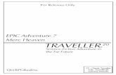 EPIC Adventure 7 Merc Heaven TRAVELLER - rpg.rem.uz - T20 Traveller/Traveller - T20... · QLI/RPGRealms TRAVELLER ® 20 Science-Fiction Adventure in the Far Future EPIC Adventure