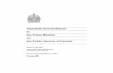 Twentieth Annual Report to the Prime Minister on the ... · II. Ti tle: Vingtième rapport ... I am pleased to submit to you the Twentieth Annual Report to the Prime Minister on the
