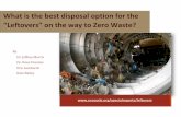 “Leftovers” on the way to Zero Waste? tle - Eco-Cycle · “Leftovers” on the way to Zero Waste? tle ... Kate Bailey . What is the best disposal option for the “Leftovers”