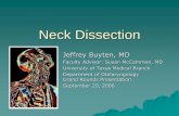 Neck Dissection - University of Texas Medical Branch · Neck Dissection Jeffrey Buyten, MD Faculty Advisor: Susan McCammon, MD University of Texas Medical Branch Department of Otolaryngology