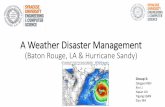 A Weather Disaster Management - Suny Cortlandweb.cortland.edu/matresearch/2017WeatherDisasterMgmtFin...Questions X Did not solve Y Shortage of people keep order Looting, fighting,