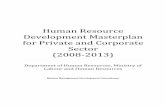 Human Resource Development Masterplan for Private …€¦ · Human Resource Development Masterplan for Private and Corporate ... HDI Human Development Index ... RICB Royal Insurance