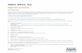 IMO MSC 92 - Lloyd's Register · IMO MSC 92 Agenda preview ... (MSC/Circ.1165) ... Revised draft MSC circular on amendments to resolution A.707(17), as amended, ...