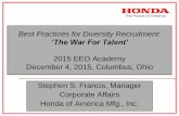 Best Practices for Diversity Recruitment: ‘The War …das.ohio.gov/Portals/0/DASDivisions/EqualOpportunity/pdf/EEO...Best Practices for Diversity Recruitment: ‘The War For Talent