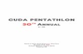 CUDA PENTATHLON - Aces Swim Club Pentathlon 2018__ HeatSheets.pdf · CUDA PENTATHLON 30th Annual ... 3 Paddock, Lauren E 7 CUDA-CO NT ... 1 Staubli, Mia L 8 SRAY-CO 23.40 2 Adams,