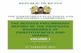 THE REVISED PRELIMINARY REPORT OF THE PROPOSED … · REPORT OF THE PROPOSED BOUNDARIES OF CONSTITUENCIES AND ... of boundaries of Constituencies and Wards and publish ... 1450 County