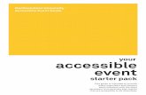 Northwestern University Accessible Event Guide University Accessible Event Guide accessible event your starter pack This guide is intended to provide event organizers and campus administrators