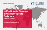 UniCredit, Kepler Cheuvreux 15th German … Kepler Cheuvreux 15th German Corporate Conference Frankfurt, Germany Dr. Michael Majerus, CFO Investor Relations | January 2016 . ... 2014