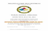 MILPIT AS FIRE DEPARTMENT · Small Toxic Gas -Annual Monitoring Certification $656.00 ... Fire service underground new or replace, (each) ... Detection System maintenance certification