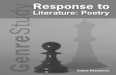 Response to - Niagara Falls City School Districtnotes1.nfschools.net/EMPForms.nsf... · Contents i Response to Literature: Poetry Response to Literature: Poetry PRE-ASSESSMENT Writing