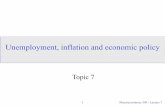 Unemployment, inflation and economic policyusers.ox.ac.uk/~exet2581/UBC/ellison_lecture_7_2018.pdf · 2018-02-14 · § Fed’s objectives and behaviour. ... AD = SRAS and IS = LM