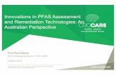 Innovations in PFAS Assessment and Remediation ... AFFF Test Kit • Measures anionic surfactant concentra5on. • Simple to use • Reliable • Sensi5ve • Safe in terms of handling