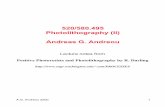 520/580.495 Photolithography (II) Andreas G. Andreouandreou/495/Archives/2002/LectureNotes/... · Photolithography (II) Andreas G. Andreou ... R. B. Darling / EE-527 Dissolution of